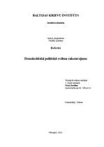 Referāts 'Demokrātiskā politiskā režīma raksturojums', 1.