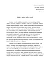 Eseja 'Kultūra vakar, šodien un rīt', 1.