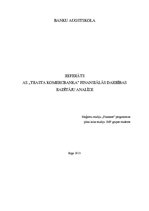 Konspekts 'Bankas finansiālās darbības radītāju analīze', 1.