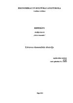 Referāts 'Lietuvas ekonomiskā situācija', 1.