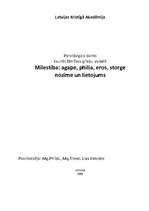 Referāts 'Mīlestība: agape, philia, eros, storge nozīme un lietojums grieķu valodā', 1.