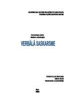 Referāts 'Verbālā saskarsme', 1.