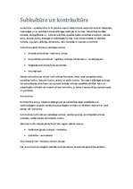 Konspekts 'Subkultūra un kontrkultūra', 1.