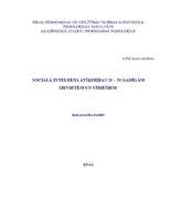 Diplomdarbs 'Sociālā intelekta atšķirības 20 – 30 gadīgām sievietēm un vīriešiem', 1.