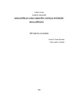 Referāts 'Bibliotēkas loma skolēnu izziņas interešu realizēšanā', 1.