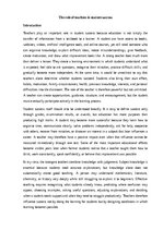 Eseja 'The role of teachers in student success', 1.