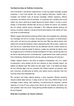 Eseja 'The role of teachers in student success', 2.