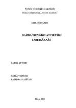 Diplomdarbs 'Darba tiesisko attiecību izbeigšanās', 1.