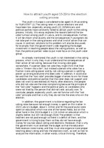 Eseja 'English essay about low election results among youth', 1.