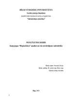 Diplomdarbs 'Kampaņas “Pupkultūra” analīze un tās novērtējums sabiedrībā', 1.