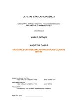 Diplomdarbs 'Daugavpils cietokšņa multifunkcionālais kultūras centrs', 1.