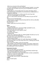 Konspekts 'Oral Test for Grade 8 in English', 2.