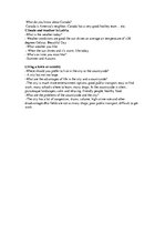 Konspekts 'Oral Test for Grade 8 in English', 3.