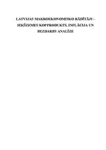 Referāts 'Latvijas makroekonomisko rādītāju analīze', 1.
