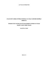 Diplomdarbs 'Kvalitātes vadības sistēmas ieviešana. VAS "Ceļu satiksmes drošības direkcija"', 1.