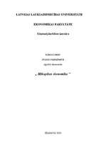 Referāts 'Biškopības ekonomika', 1.