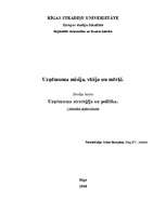 Konspekts 'Uzņēmuma misija, vīzija un mērķi', 1.