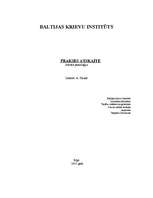 Prakses atskaite 'Devianta uzvedība', 1.