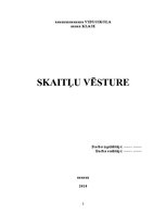Referāts 'Skaitļu vēsture', 1.