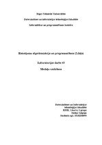 Paraugs 'Moduļu veidošana', 1.