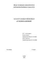 Referāts 'Attiecības uzņēmumā', 1.