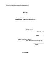 Referāts 'Dzīvoklis kā nekustamais īpašums', 1.