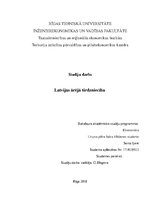 Referāts 'Latvijas ārējā tirdzniecība', 1.