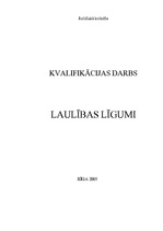 Diplomdarbs 'Laulības līgumi', 1.