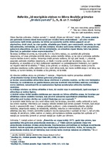 Referāts 'Desmit svarīgākās atziņas no Dž.Boulbija grāmatas "Drošais pamats"', 1.