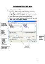 Konspekts 'Satura veidošana Ms Word', 2.