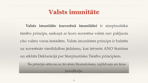 Prezentācija 'Valsts jurisdikcijas jēdziens', 11.