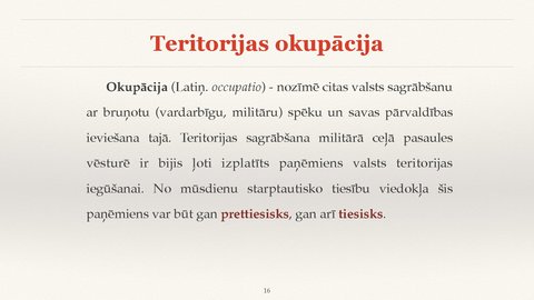 Prezentācija 'Valsts jurisdikcijas jēdziens', 16.