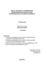 Konspekts 'Ievads makroekonomikā. Inflācija. Bezdarbs', 1.