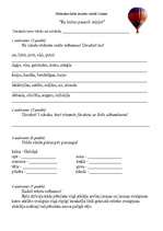 Konspekts 'Pārbaudes darbs latviešu valodā 2.klasei', 1.