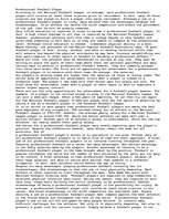 Eseja 'Professional Football Player ', 1.