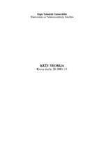 Referāts 'Ķēžu teorija', 1.