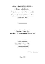 Konspekts 'Vadīšanas funkcijas. Kontrole, tās efektivitāte', 1.
