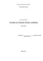 Referāts 'Starptautiskās jūras tiesības', 1.