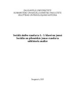 Konspekts 'Sociālā zinību standarta 1.- 3. klasei un jaunā Sociālās un pilsoniskās jomas st', 1.