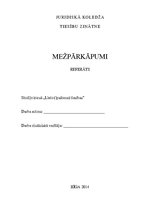 Referāts 'Mežpārkāpumi', 1.