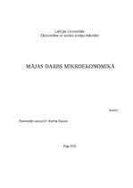 Paraugs 'Mājasdarbs mikroekonomikā', 1.