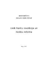 Referāts 'Lielā franču revolūcija un tiesību reforma', 1.