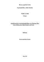 Referāts 'Iedzīvotāju ieinteresētība un līdzdalība politiskajos procesos Latvijā', 1.
