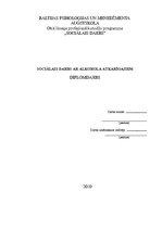 Diplomdarbs 'Sociālais darbs ar alkohola atkarīgajiem', 1.