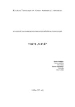 Referāts 'Torte "Suflē"', 1.