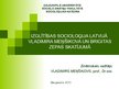 Referāts 'Izglītības socioloģija Latvijā Vladimira Menšikova un Brigitas Zepas skatījumā', 43.