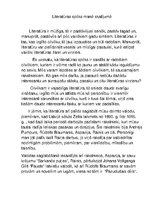 Eseja 'Literatūras spēks manā skatījumā', 1.