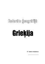 Referāts 'Grieķija', 1.