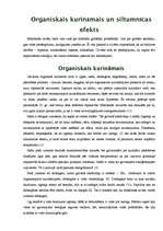 Referāts 'Organiskais kurināmais un siltumnīcas efekts', 1.