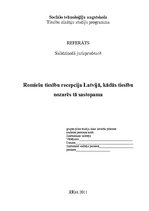 Referāts 'Romiešu tiesību recepcija Latvijā', 1.